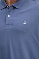 United Colors of Benetton longsleeve din bumbac 3089J3204 albastru