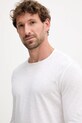 United Colors of Benetton longsleeve bawełniany biały 3JE1J19A9