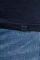 United Colors of Benetton longsleeve bawełniany granatowy 3JE1J19A9