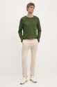 United Colors of Benetton longsleeve din bumbac 3JE1J19A9 verde AW25