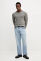 United Colors of Benetton longsleeve bawełniany 3JE1J19A9 szary AW25