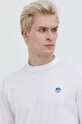 North Sails longsleeve din bumbac alb 692971