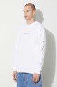 Carhartt WIP cotton longsleeve top Longsleeve Safety Pin T-Shirt I032892.20LXX white