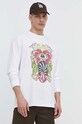 Бавовняний лонгслів Volcom A3612406 білий SS24