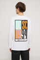 DC longsleeve bawełniany biały ADYZT05371