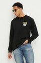 Vans longsleeve bawełniany VN000G4CBLK1 czarny SS24