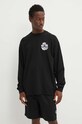 Vans longsleeve din bumbac VN000H5PBLK1 negru SS24