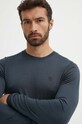 Fjallraven longsleeve sport Abisko Wool bleumarin F87194.555