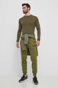 Шерстяной лонгслив Fjallraven Abisko Wool F87194.625 зелёный SS24