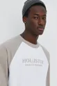 Bavlnené tričko s dlhým rukávom Hollister Co. 100 % Bavlna