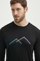 Icebreaker longsleeve sportowy Merino 150 Tech Lite III czarny IB0A56WJ0011
