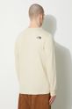 Clothing The North Face cotton longsleeve top M L/S Fine Tee NF0A87NC3X41 beige