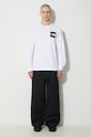 The North Face longsleeve bawełniany M L/S Fine Tee NF0A87NCFN41 biały SS24