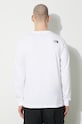 Odzież The North Face longsleeve bawełniany M L/S Fine Tee NF0A87NCFN41 biały