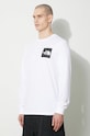 The North Face longsleeve bawełniany M L/S Fine Tee biały NF0A87NCFN41