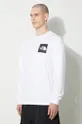 alb The North Face longsleeve din bumbac M L/S Fine Tee