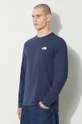 granatowy The North Face longsleeve M L/S Simple Dome Tee