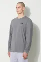 gray The North Face longsleeve shirt M L/S Simple Dome Tee