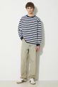 Human Made cotton longsleeve top Graphic Longsleeve HM27CS018 navy SS24