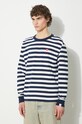 Human Made longsleeve din bumbac Graphic Longsleeve bleumarin HM27CS018