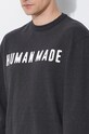 Βαμβακερή μπλούζα με μακριά μανίκια Human Made Graphic Longsleeve HM27CS012 μαύρο