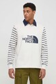 The North Face longsleeve bawełniany beżowy NF0A8704SVO1