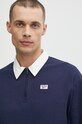 Bavlnené tričko s dlhým rukávom Reebok Court Sport tmavomodrá 100075580