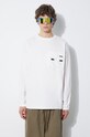 Bavlnené tričko s dlhým rukávom Manastash Armor L/S Tee biela 7924130002