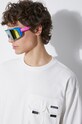 Pamučna majica dugih rukava Manastash Armor L/S Tee 7924130002 bijela