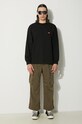 Nanga camicia a maniche lunghe Eco Hybrid Box Logo Embroidery Longsleeve Tee NW2411.1G803.A nero SS24