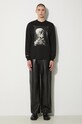 Majica dugih rukava STAMPD Skeleton LS Relaxed Tee SLA.M3249LT.BLK crna SS24