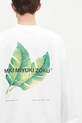 MKI MIYUKI ZOKU top a maniche lunghe in cotone Leaf Long Sleeve Tee bianco LEAF.LONG.SLEEVE.TEE