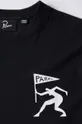 μαύρο Βαμβακερή μπλούζα με μακριά μανίκια by Parra Neurotic Flag Long Sleeve