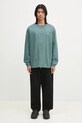 Carhartt WIP cotton longsleeve top L/S Chase T-Shirt I026392.2N0XX green