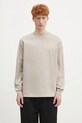Carhartt WIP top a maniche lunghe in cotone L/S Chase T-Shirt rilassato beige I026392.2Q6XX