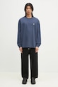 Памучна блуза с дълги ръкави Carhartt WIP L/S Chase T-Shirt I026392.2Q8XX син