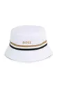 белый Детская двусторонняя хлопковая шляпа BOSS Для мальчиков