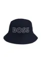 тёмно-синий Детская двусторонняя хлопковая шляпа BOSS Для мальчиков