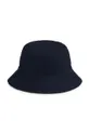 Дитячий двосторонній бавовняний капелюх BOSS темно-синій