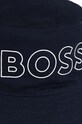 BOSS pălărie reversibilă din bumbac pentru copii J50979. bleumarin