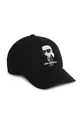 črna Otroška bombažna bejzbolska kapa Karl Lagerfeld Fantovski
