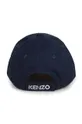 Otroška bombažna bejzbolska kapa Kenzo Kids modra