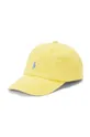 rumena Otroška bombažna bejzbolska kapa Polo Ralph Lauren Fantovski