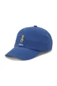 голубой Детская хлопковая кепка Polo Ralph Lauren Для мальчиков
