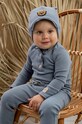 Дитяча шапка Jamiks TREKKER аплікація зелений TREKKER.Nak.JWG116.B
