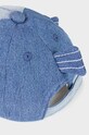 Mayoral Newborn czapka z daszkiem bawełniana dziecięca 9724.1G.Newborn.PPYH niebieski SS24