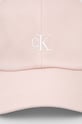 Calvin Klein Jeans czapka z daszkiem bawełniana dziecięca IU0IU00150.B.PPYH różowy SS24