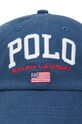 Pamučna kapa sa šiltom za bebe Polo Ralph Lauren mornarsko plava 322940810001