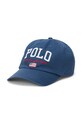 Детская хлопковая кепка Polo Ralph Lauren аппликация тёмно-синий 323940810001