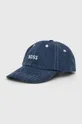 σκούρο μπλε Βαμβακερό καπέλο του μπέιζμπολ BOSS Γυναικεία